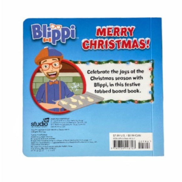 New Blippi Merry Christmas Book by Thea Feldman Children’s Christmas Book - Picture 2 of 7